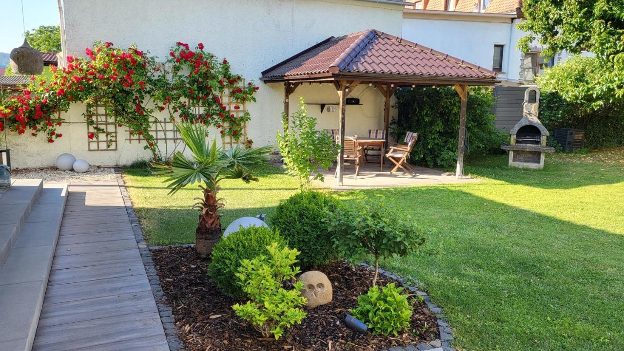 Apartments Am Saalebogen Mit Gartenterrasse, Grillkamin, Freie Parkplaetze Rudolstadt Exterior foto